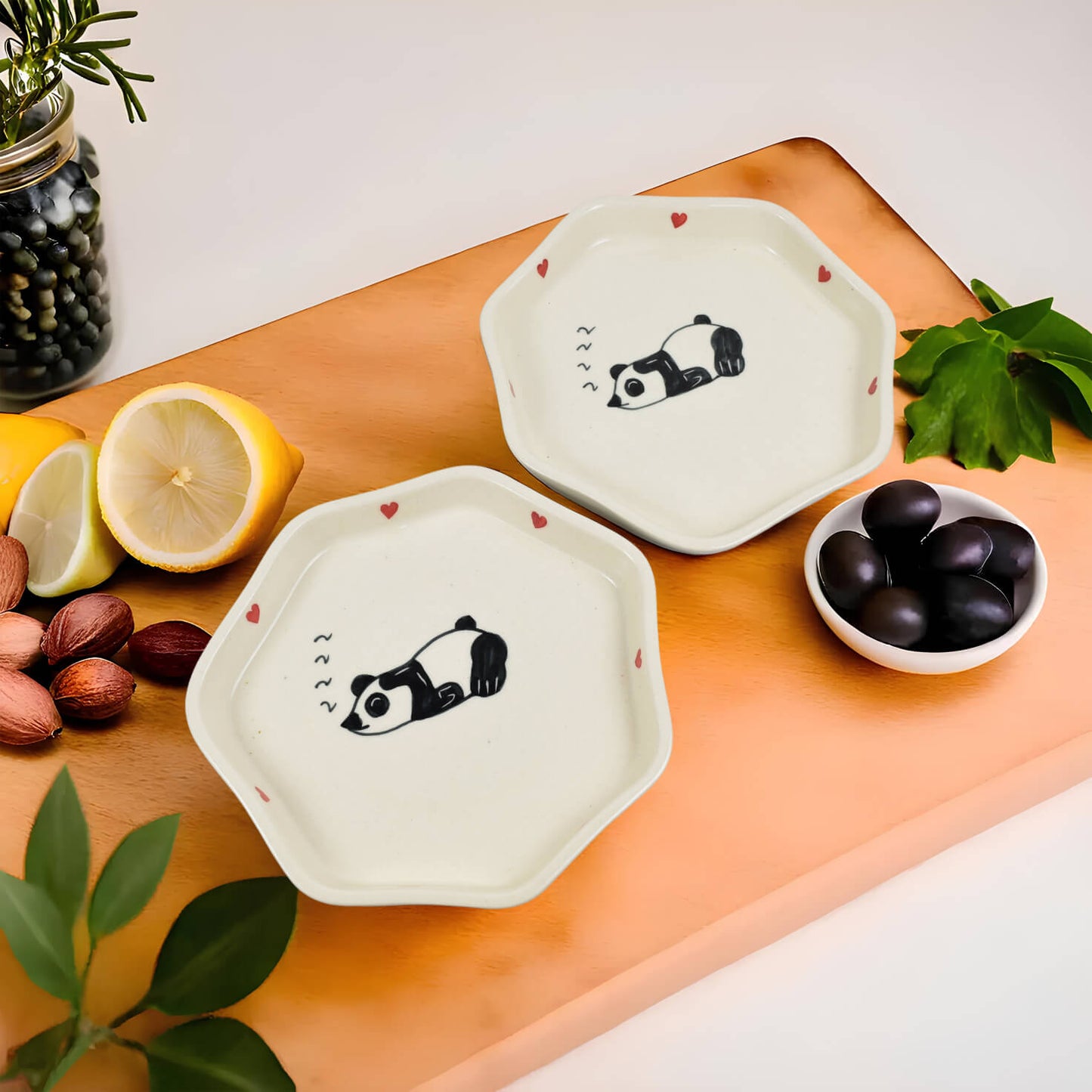 Lazy Panda Dessert and Snack Plate