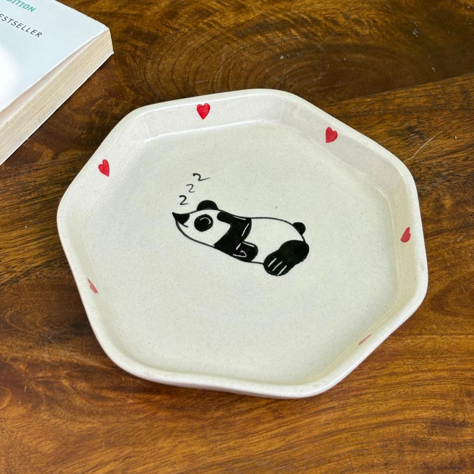 Lazy Panda Snack Plate