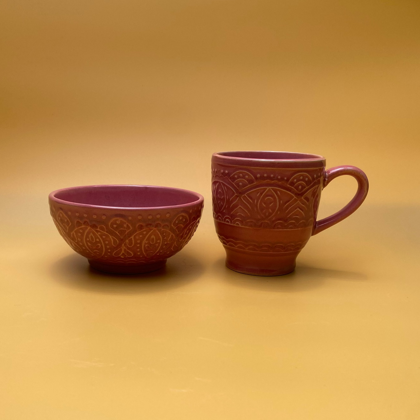 ARTECLAY Hand-Crafted Rouge Époque Mug With Bowl✨