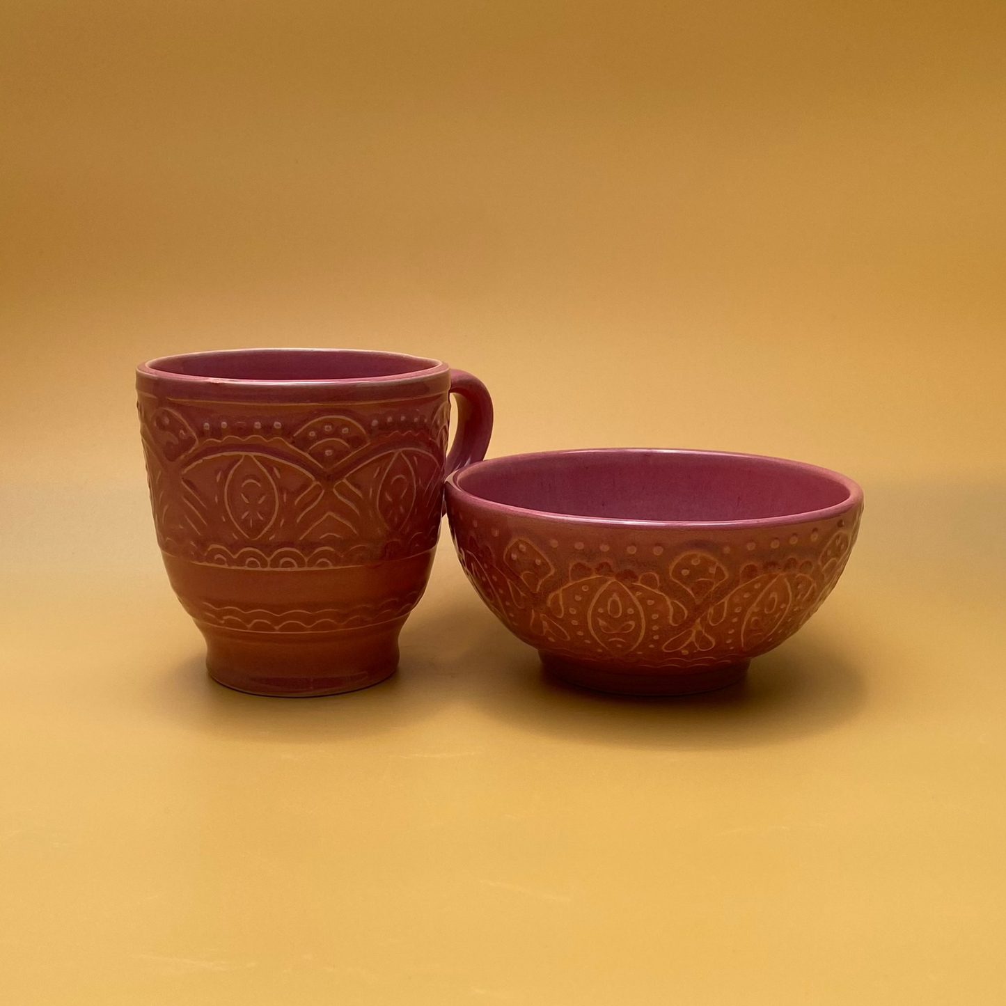 ARTECLAY Hand-Crafted Rouge Époque Mug With Bowl✨