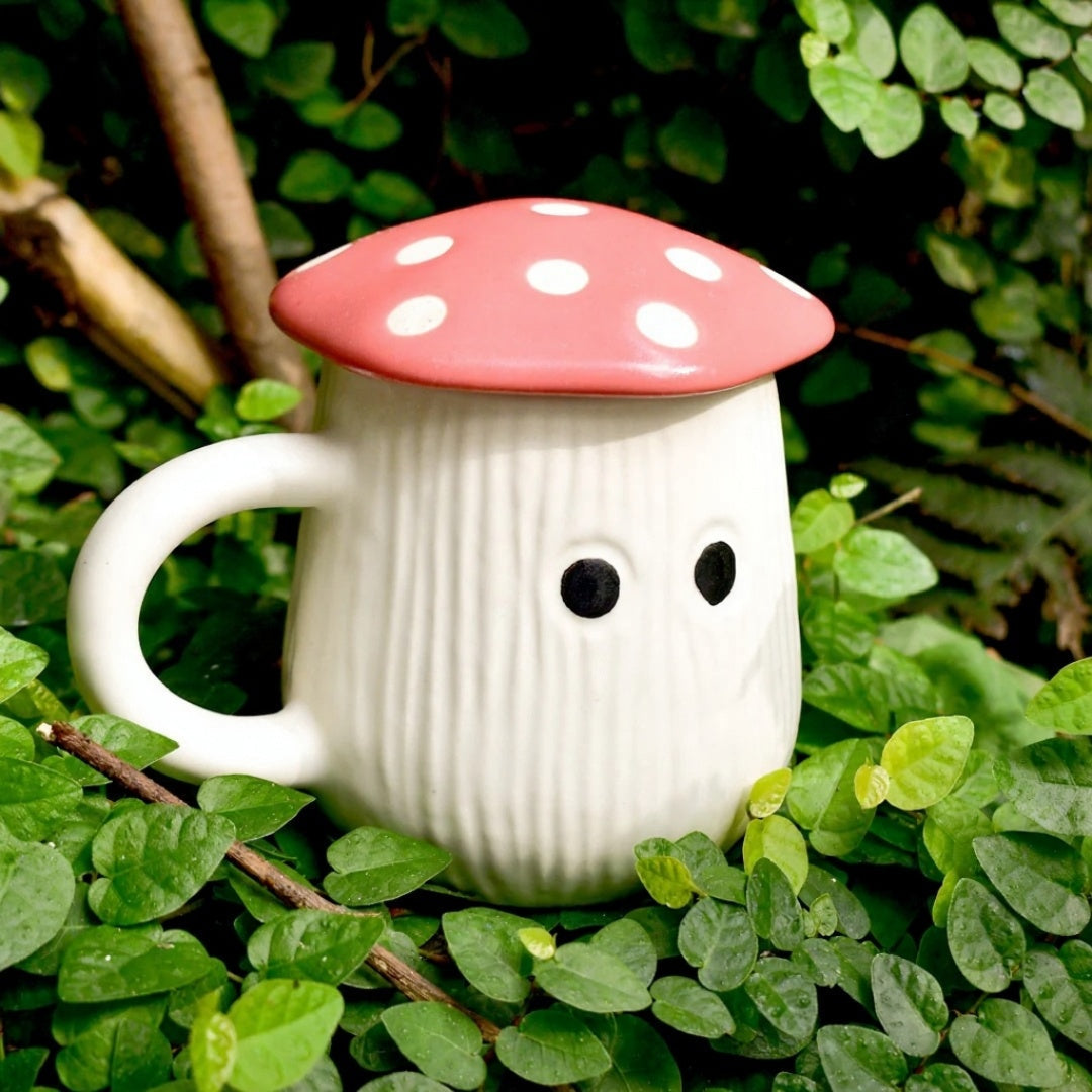 Mushroom Mug with Lid (250ml)