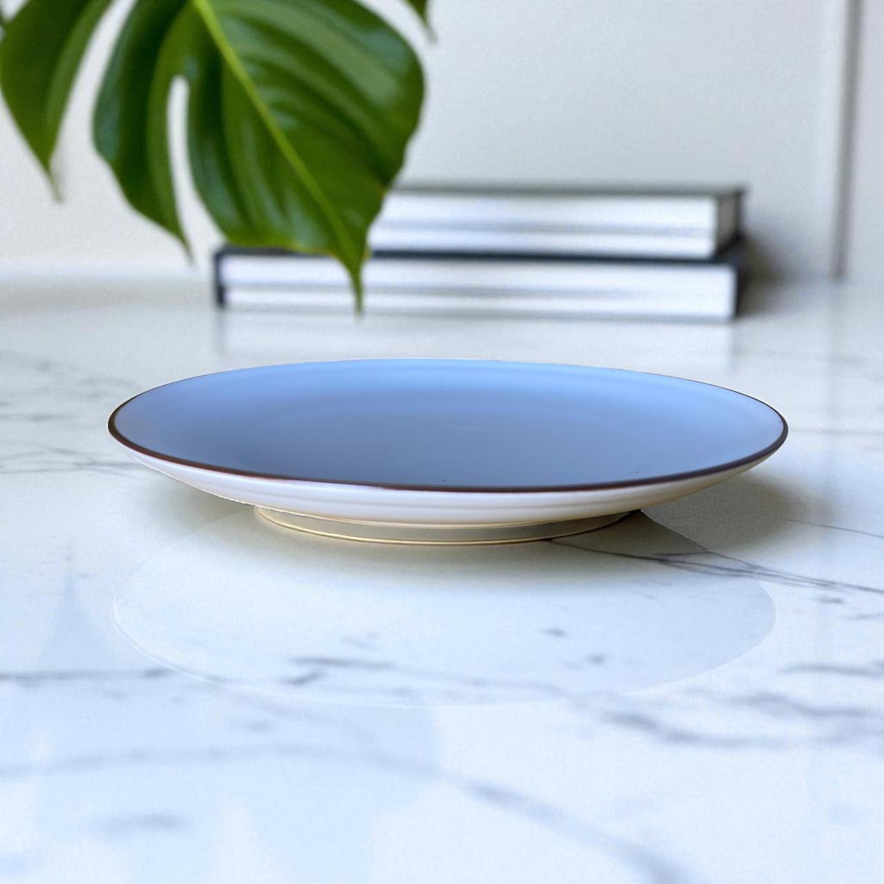 White Matte Dinner Plate