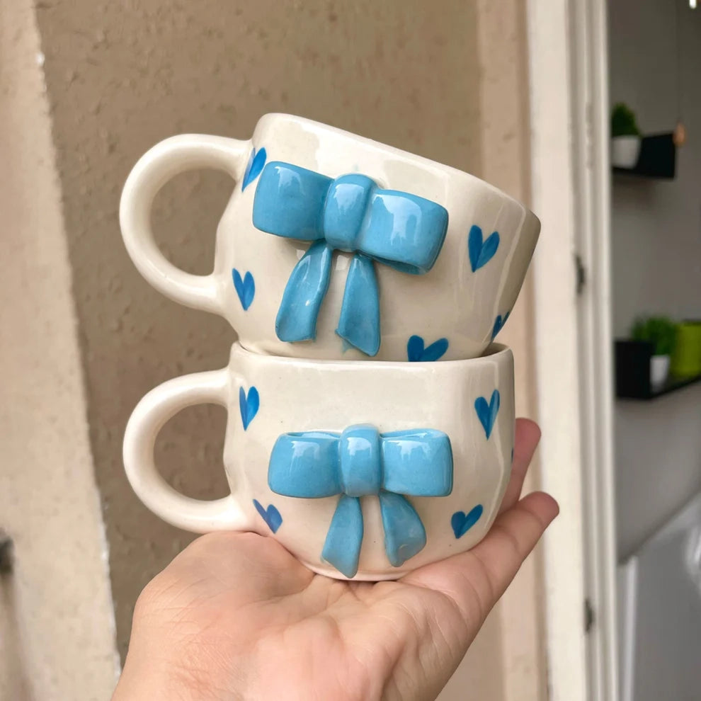 Blue Bow Cup