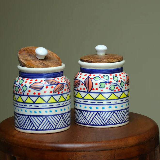 Sunburst Geometric Jar