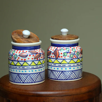 Sunburst Geometric Jar