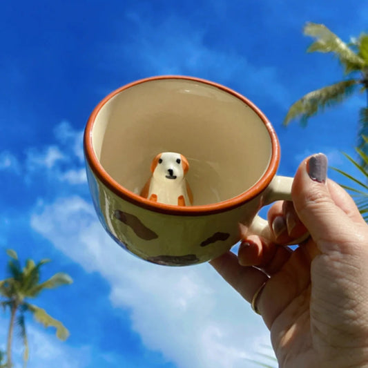 ARTECLAY Hand-Crafted Polka-Pet Cup✨