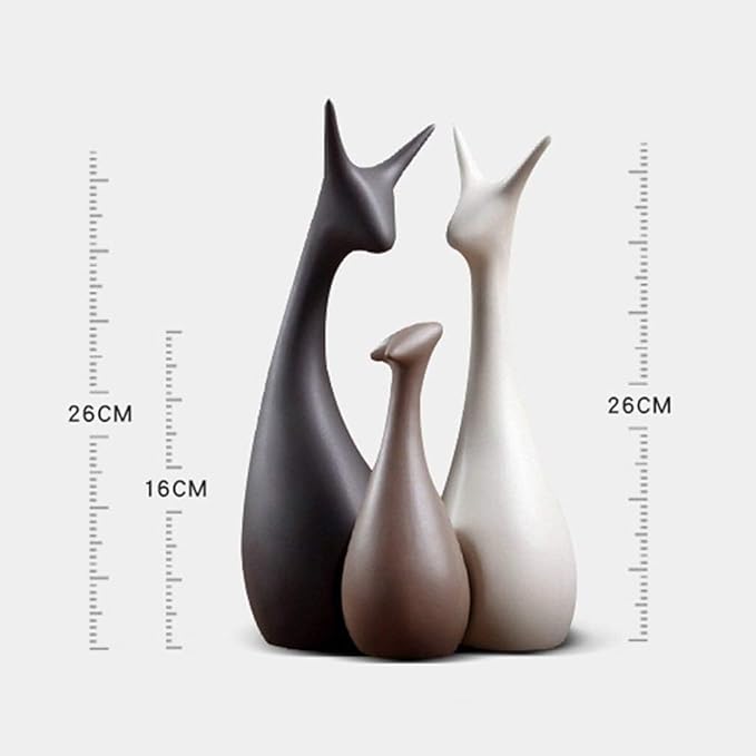 Deer Family Showpiece - Set of 3