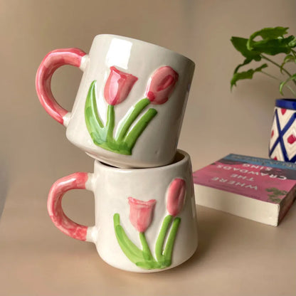 Pink Tulip Mug