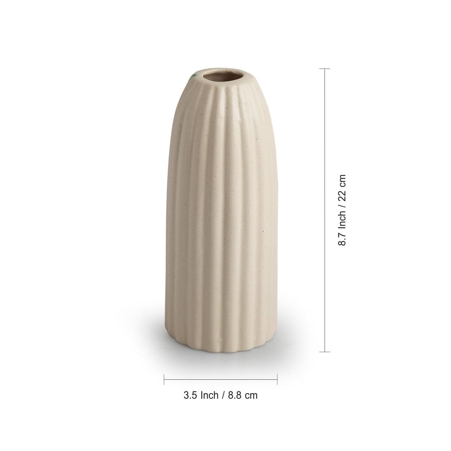 Ribbed Flower Vase