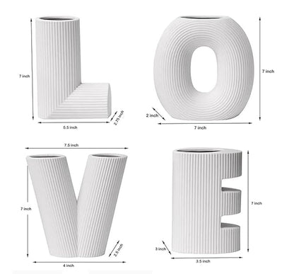 Huge Love Vase - Set of 4