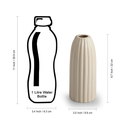 Ribbed Flower Vase