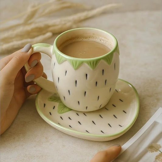 Strawberry Cup and Saucer