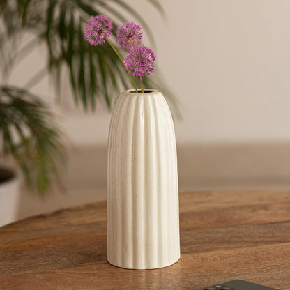 Ribbed Flower Vase