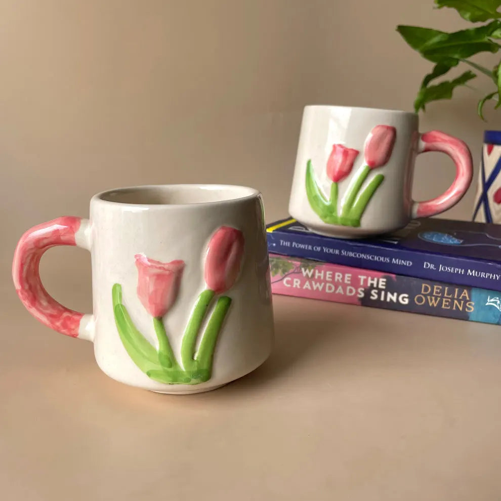 Pink Tulip Mug