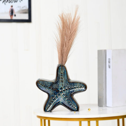 Blue Starfish Vase