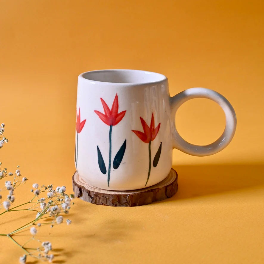 Coral Tulip Everyday Mug