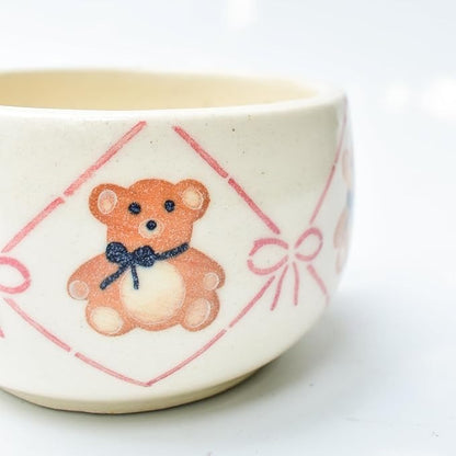 Teddy Ribbon Shallow Mug