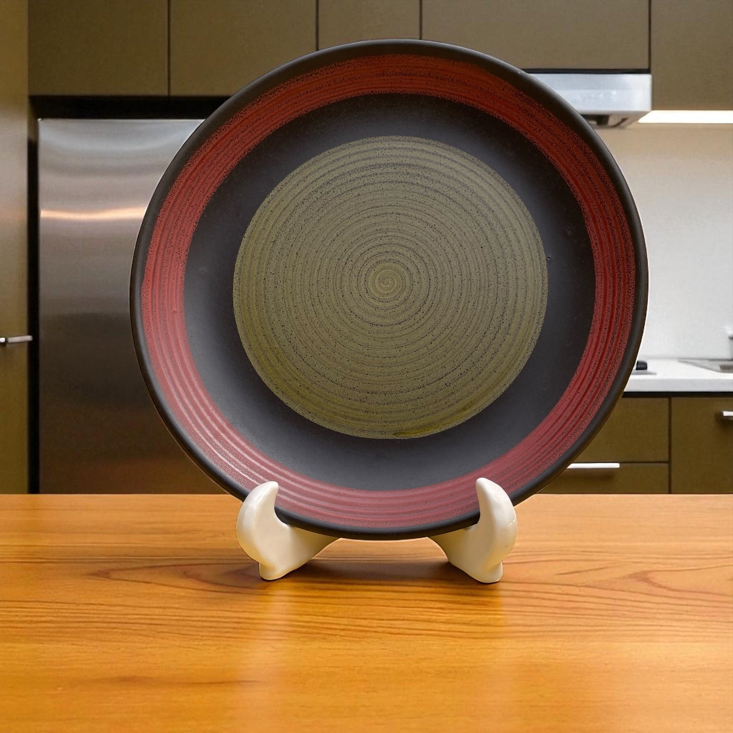 Terracotta Spiral Dinner Plate