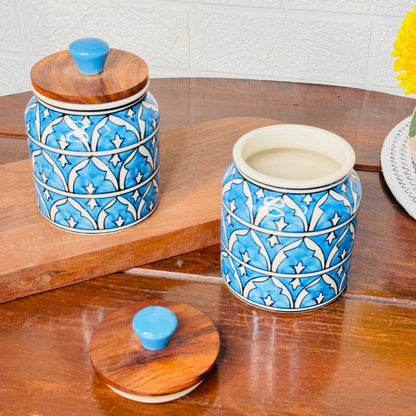Turquoise Tile Jar