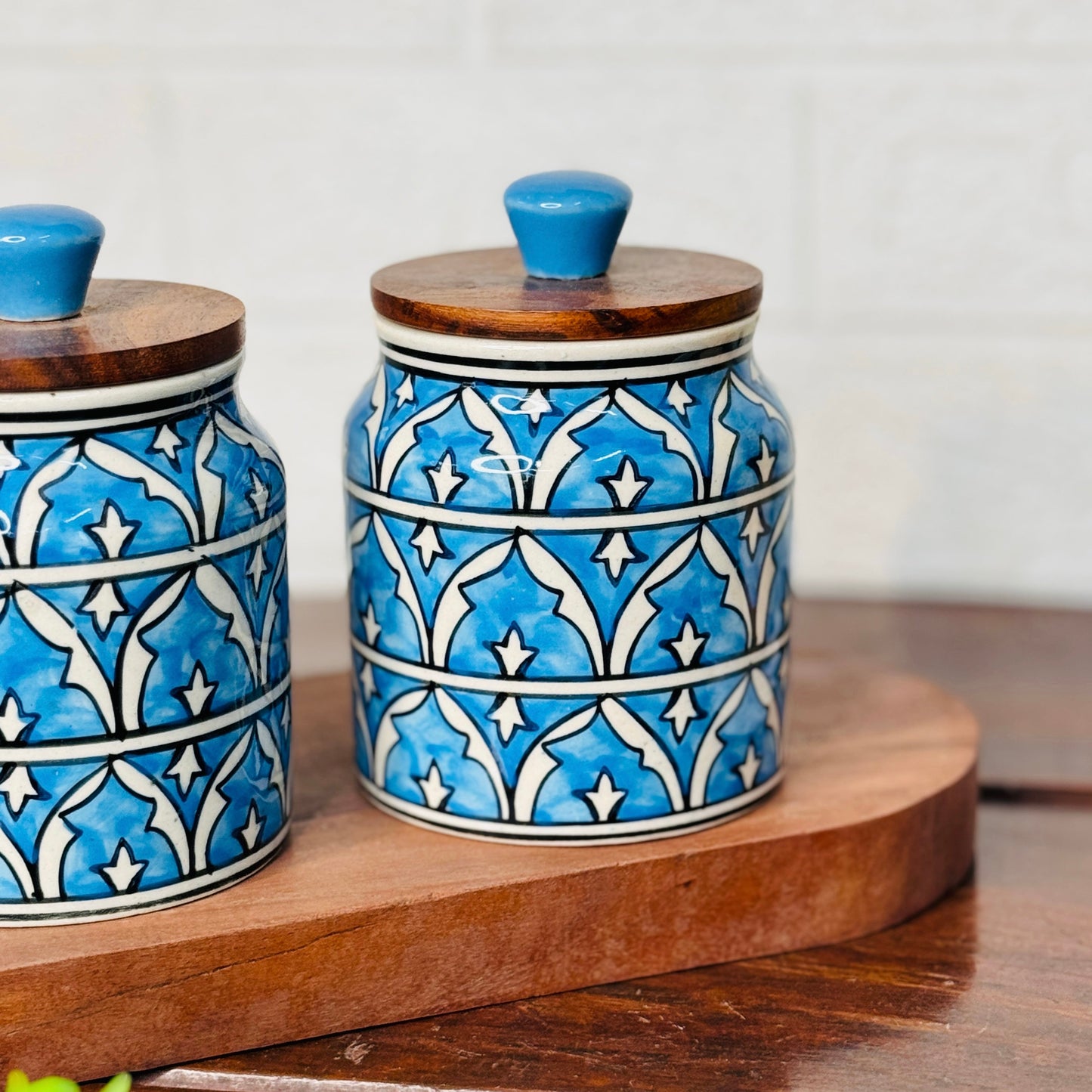 Turquoise Tile Jar