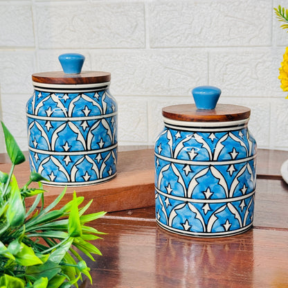 Turquoise Tile Jar