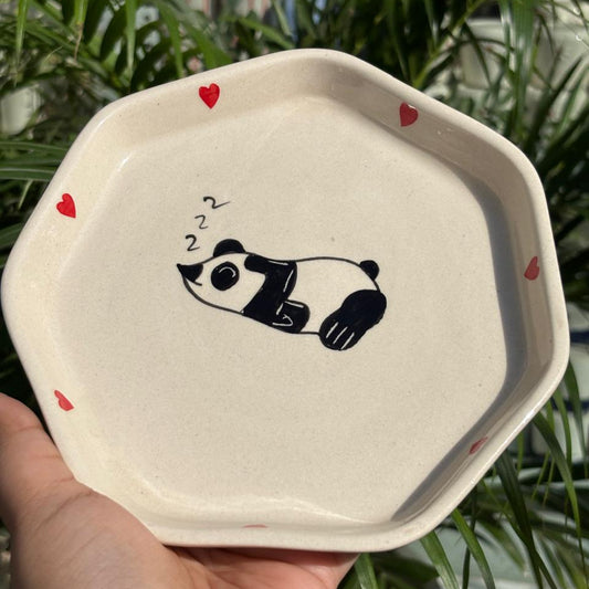 Lazy Panda Snack Plate