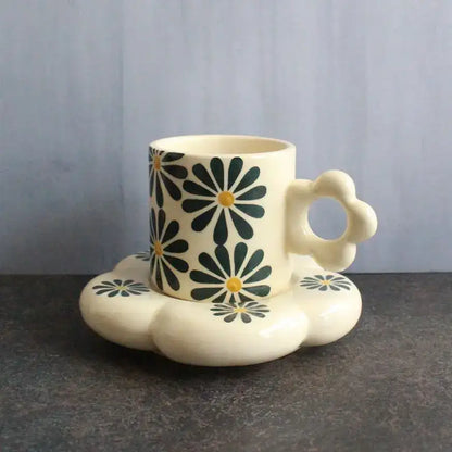 Blue Morning Mug and Saucer