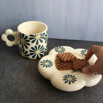 Blue Morning Mug and Saucer