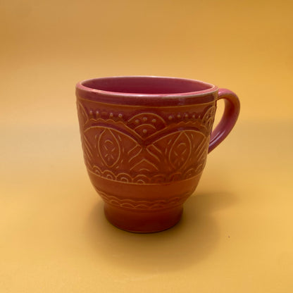 ARTECLAY Hand-Crafted Ruby Lace Mug✨