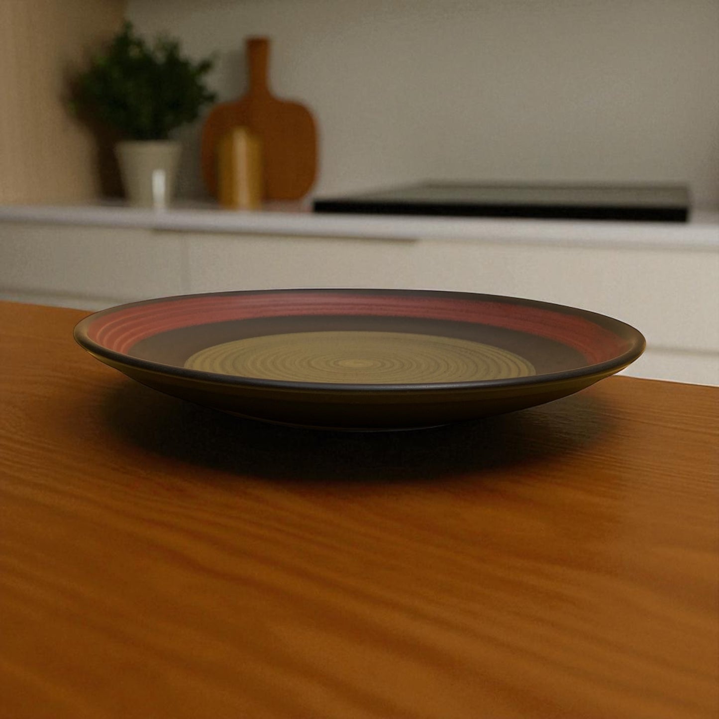 Terracotta Spiral Dinner Plate