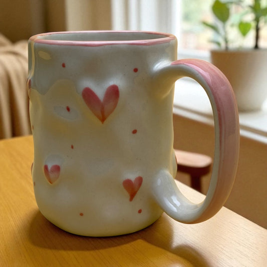 Pink Heart Mug