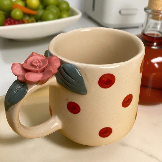 Rose Polka Mug