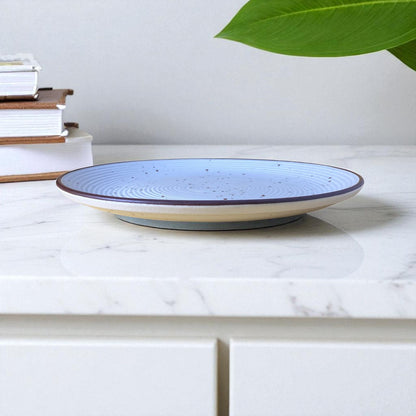 Speckle White Rim Dinner Plate