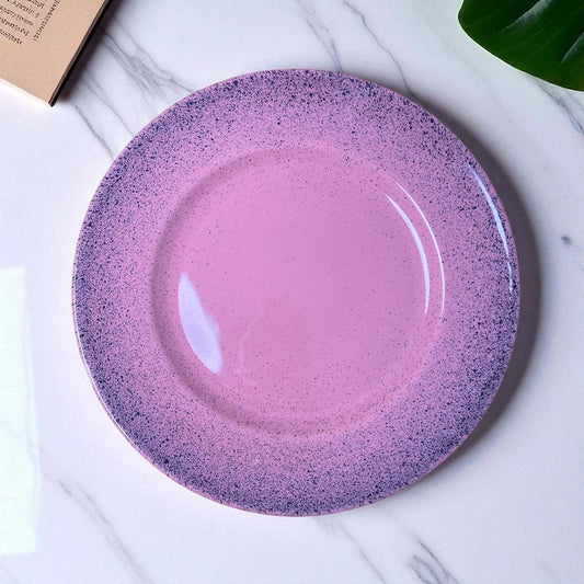 Pink Speckle Dinner Plate