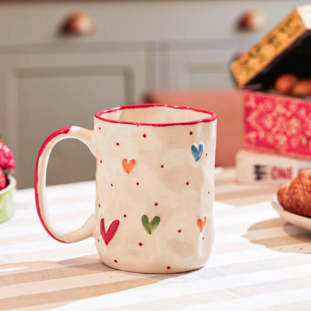 Colourful Hearts Mug
