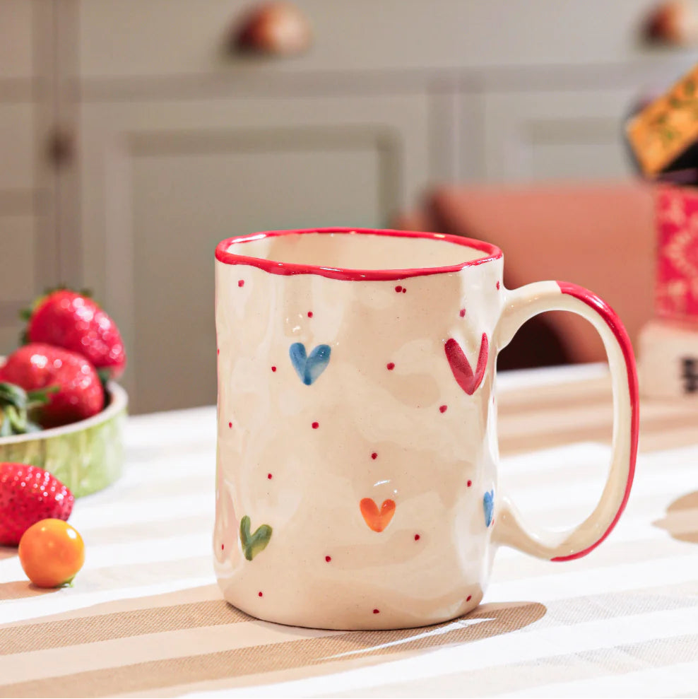 Colourful Hearts Mug