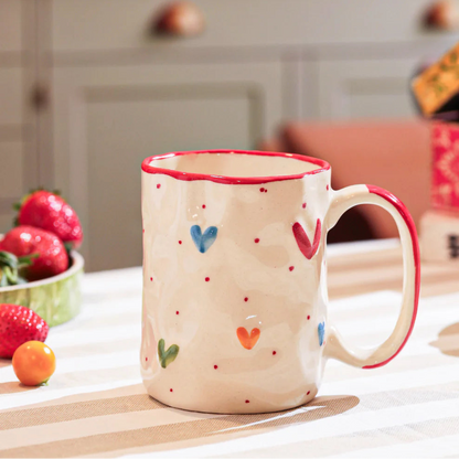 Colourful Hearts Mug