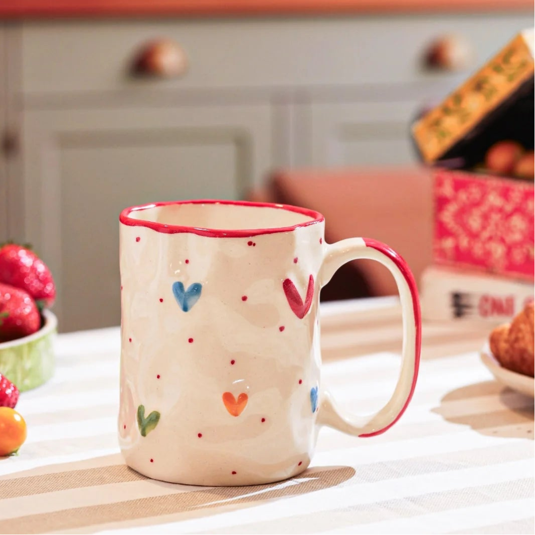 Colourful Hearts Mug
