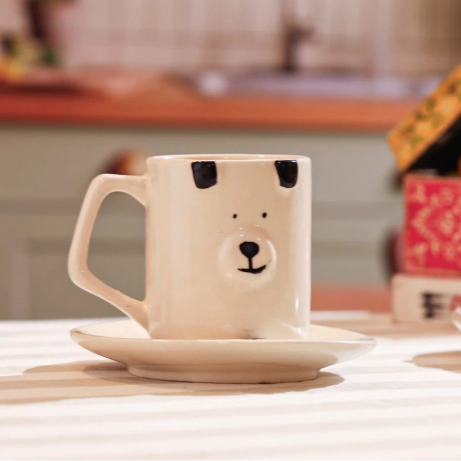 Bear Mug and Saucer