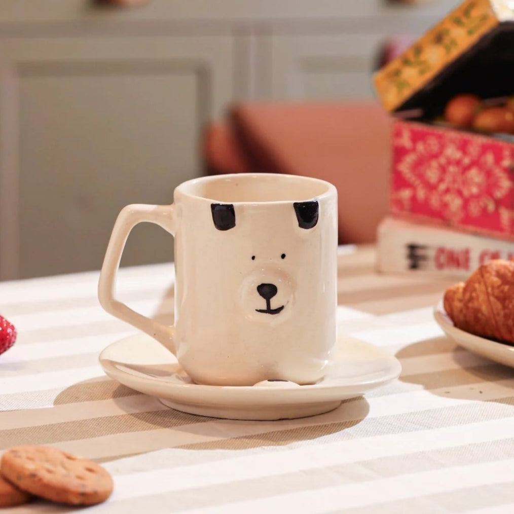 Bear Mug and Saucer