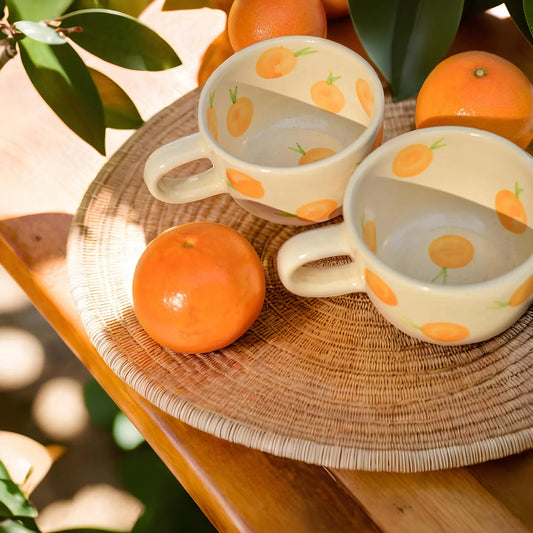 ARTECLAY Hand-Crafted Sun‑Kissed Citrus Mug✨