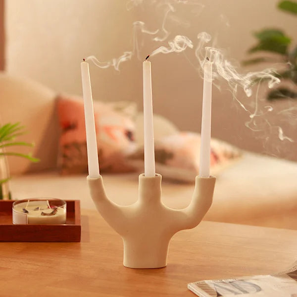 Triple Artistic Candle Holder