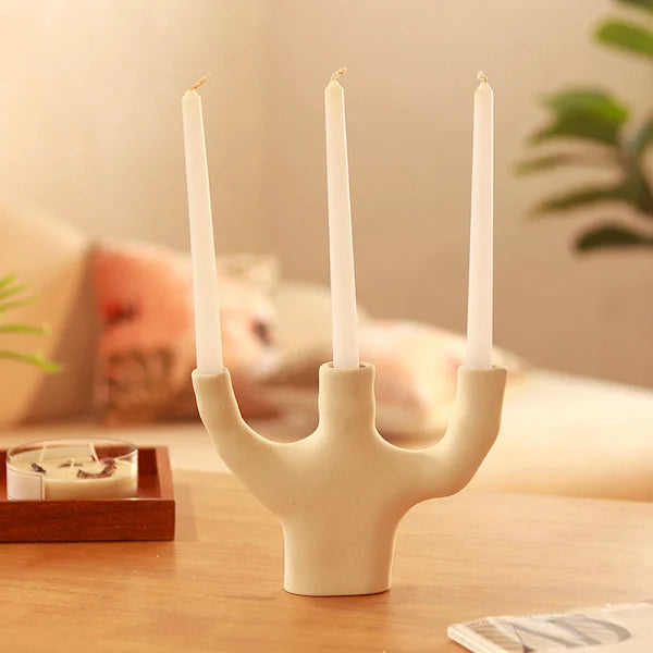 Triple Artistic Candle Holder